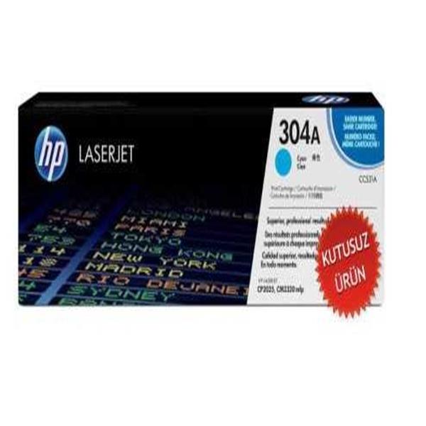 Hp CC531A (304A) Kutusuz Mavi Orjinal Toner